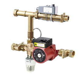 Насосно смесительный узел для систем напольного отопления (без насоса) TIM JH-1037