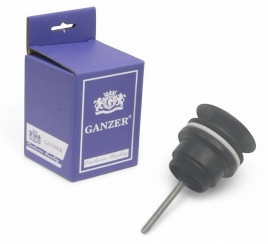 Донный клапан универсальный (черный) для раковины 11/4" Ganzer F09C
