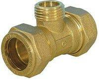 Тройник с наружной резьбой COMISA Ф15-1/2"