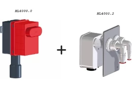 Сифонный блок для стиральной и сушильной машины с корпусом
