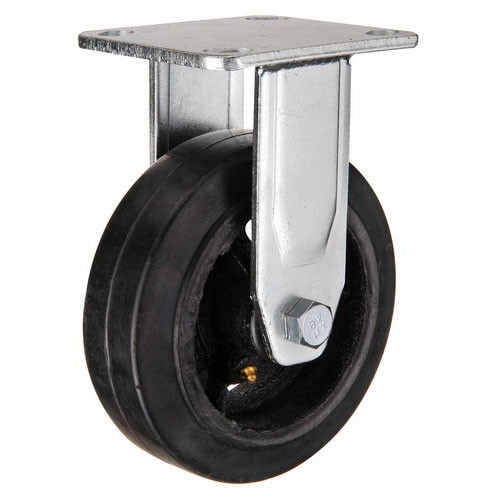 Большегрузное обрезиненное колесо неповоротное FCd63 (303) 160 мм - фото 1