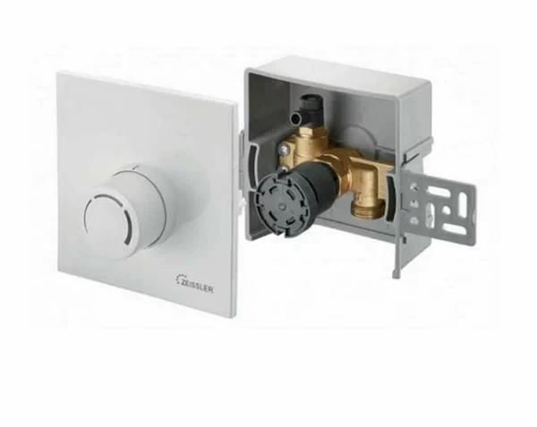 Регулировочный монтажный короб с вентилем и термостатом Unibox RTL ZEISSLER 3/4" ZSu.432.01RR