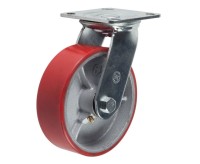 Полиуретановое колесо большегрузное поворотное SCp63 (304) 160 мм