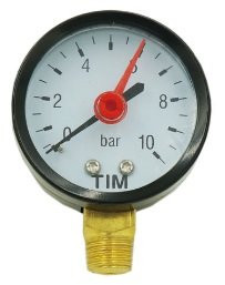 Манометр TIM 1/4 (Вертикальный выход) 6 бар Y50-6bar