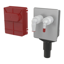 Сифон для стиральной машины под штукатурку для DN40 и DN50 нержавеющая сталь Alcaplast