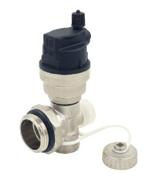 Регулируемый концевой фитинг с дренажным вентилем, ручной воздухоотводчик (1") ZEISSLER