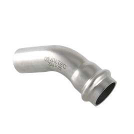 Угольник 45° (раструб–труба), нержавеющая сталь VALTEC 22 х 22 мм