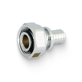 Переходник Рехау с накидной гайкой Евроконус DZR 20-G 3/4" MX 