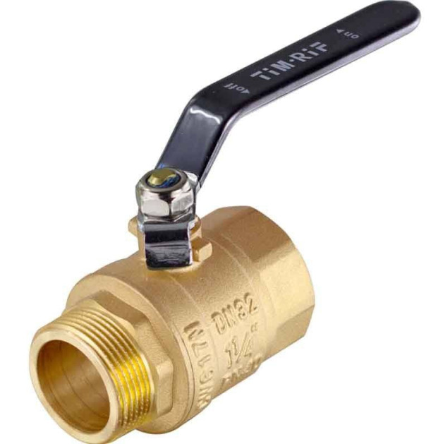 Кран шаровой Tim Внутренний-Наружный (ручка) 1/2" DE1201