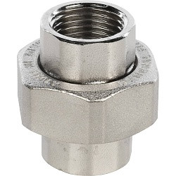 STOUT Американка ВВ никелированная 1"  