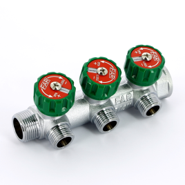 Коллектор FAR под плоское уплотнение 3/4” - 1/2” / 3 выхода