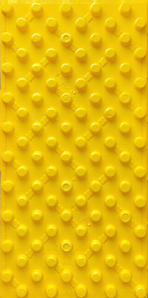 Мат для теплого пола с бобышками FOCA желтый 1000х500х40мм - фото 1