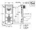 Инсталляция для унитаза 3 в 1 Grohe Rapid SL  с хром. клавишей смыва (Грое) 38772001