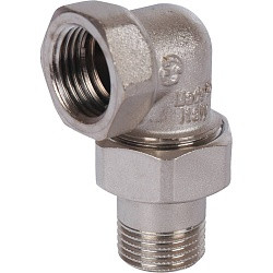 STOUT Американка ВН угловая никелированная 2"  